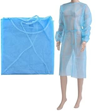 Longues douilles de robes médicales jetables protectrices légères d'isolement