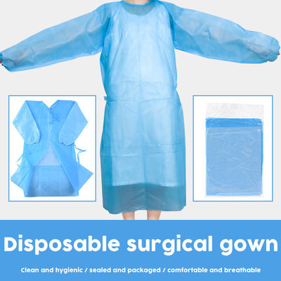 Résistance flexible jetable étanche à l'humidité de structure de robe chirurgicale haute