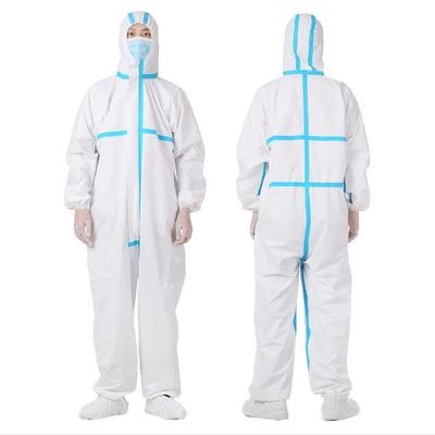 Costume résistant à l'acide de plein habillement médical jetable protecteur de vitesse
