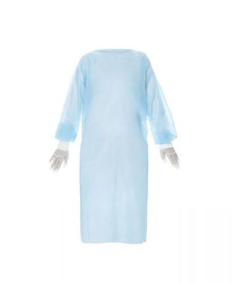 Universel blanc de robes d'hôpital de PPE d'isolement jetable en gros
