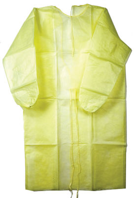 Robes jetables en plastique personnalisées d'isolement de polypropylène d'hôpital pour des infirmières
