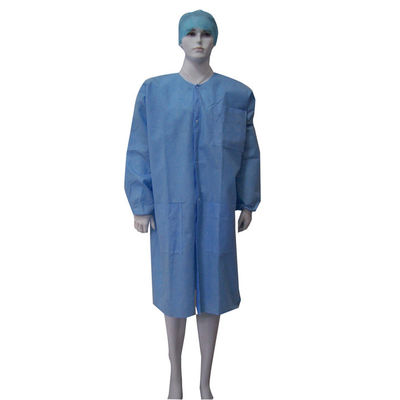 PPE non tissé jetable de robe d'isolement douille protectrice de polyester de longue