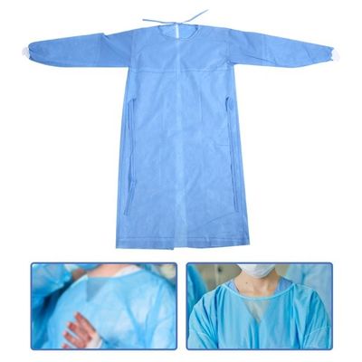 Le tissu médical de PPE de contrôle jetable d'infection de Xxl habille l'ouverture arrière