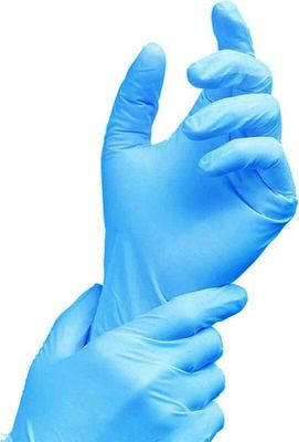 Nitriles bleus de 100 de paquet gants jetables d'hôpital biodégradables