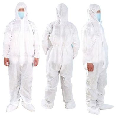 Costumes en plastique jetables de vêtements de protection d'isolement médical pour la protection