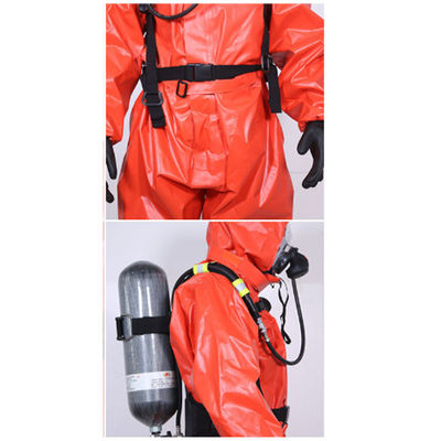 Costume acide uni de sécurité chimique de PVC de la lutte contre l'incendie XL