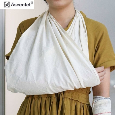 Bandage médical adapté aux besoins du client de gaze de coton de bandage de triangle de secours chirurgical de textile non tissé