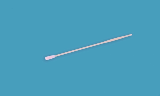 Écouvillon stérile de transport de bâton nasal de collecte d'échantillons en nylon stérile floqué jetable