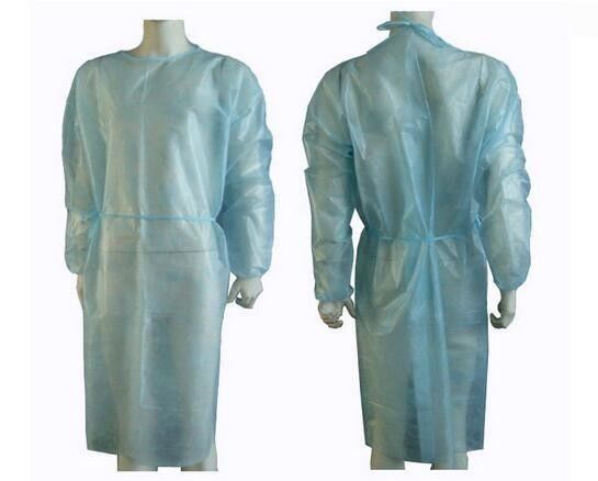 Tabliers non stériles de robe chirurgicale de barrière de coton de chirurgie jetable en ligne